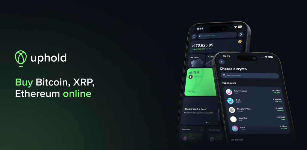 Uphold: Buy BTC, ETH and 300+